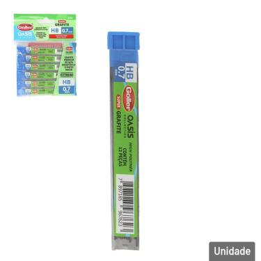 Imagem de Grafite Para Lapiseira 0,7mm HB com 6 Tubos - Tudo em Caixa