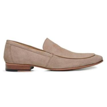 Imagem de Sapato Social Palha Em Couro Tamanho Grande 45885-Masculino