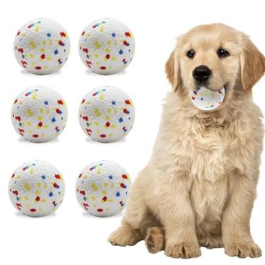 Imagem de Magicorange Pacote com 6 bolas de brinquedo para cães de 5,5 cm, bolas de ETPU para lançador automático de bolas para cães (material ETPU)