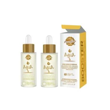 Imagem de Kit Com 2 Aqua Booster Autobronzeador 30ml Parafina Bronze