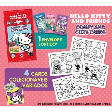 Imagem de Livro - Hello Kitty - Comfy and Cozy 4 Cards para colorir e colecionar
