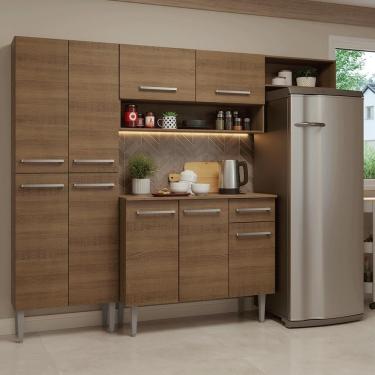 Imagem de Armário De Cozinha Completa 229cm Rustic Emilly Madesa 016