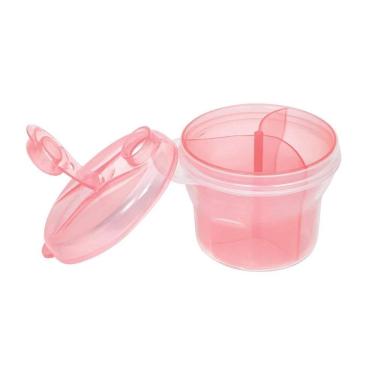 Imagem de Pote Dosador Leite em Pó 300ml Prático com Divisória Interna Removível Atóxico Buba