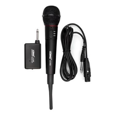 Imagem de Microfone Sem Fio, 27,5cm, Alcance 30m, Frequência 100Hz-15kHz, para Karaokê e Eventos