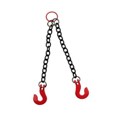 Imagem de simhoa Corrente de elevação para carro RC, simulação robusta e realista, substituição, com gancho de metal, acessórios para carro RC, 2 Gancho