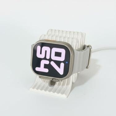 Imagem de KingShield iDock, Suporte de Carregador para Apple Watch Ultra 1/2/3 e Series 6/7/8/9/10/11 (Não acompanha carregador) - Branco