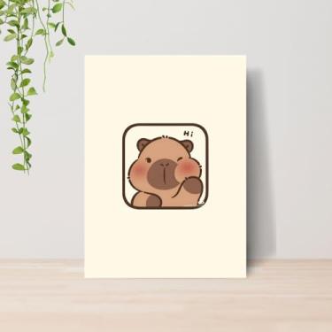 Imagem de Genérico, Quadro Capivaras Fofas A4 | Placa MDF 005