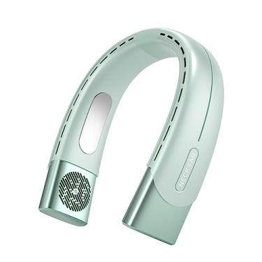 Imagem de WYUYIWH Ventilador de pescoço, ventilador de pescoço portátil de 5200 Mah, sem lâminas, sem lâminas, ventilador pessoal operado por bateria, recarregável, sem folhas, ventiladores de pescoço de 5