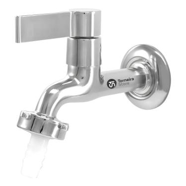 Imagem de Torneira Tanque Jardim Máquina Lavar Cromada 1/4 Volta Croma