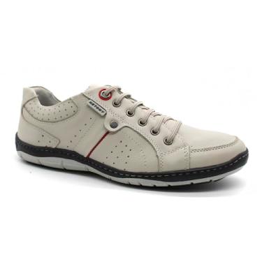 Imagem de Sapatenis Polonia Palmilhas Anatômicas Confortáveis em Couro. (Off White, BR, Adulto, Numérico, 40)