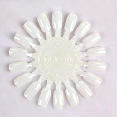 Imagem de Pontas de unhas falsas – 18 peças de pontas de unhas de gel médio macio redondo para esmalte de unhas kit de gel acrílico natural, kit profissional de salão de beleza DIY