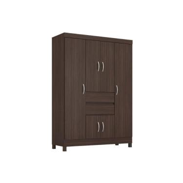 Imagem de Guarda Roupa 6 Portas E 2 Gavetas Ecom Ii Cafe Touch - Demóbile