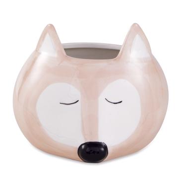 Imagem de Cachepot "Raposa" Rose Em Ceramica 12x16 cm M02 - D'Rossi