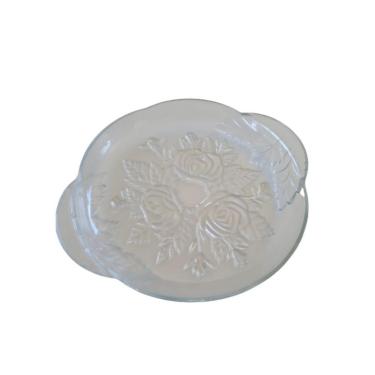 Imagem de Travessa De Vidro Redondo Petisqueira Decorada