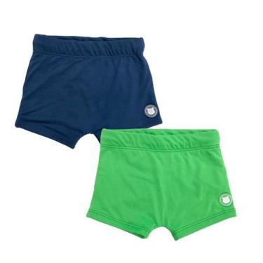 Imagem de Kit 2 Sungas Boxer Lisas com Cordão Verão Praia Piscina Verão Sunga Bo