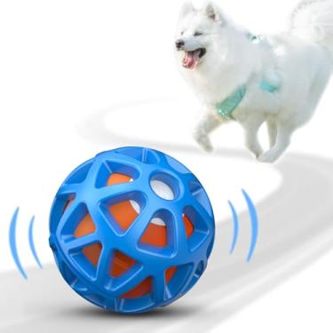 Imagem de seagi Brinquedos interativos para cães – Bola interativa durável e vibratória automática para brincadeiras inteligentes, brinquedo de cachorro em movimento ativado por movimento para cães pequenos