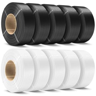 Imagem de SUNLU Refil de filamento PLA+ de 10 kg 1,75 mm, refil PLA de filamento de impressora 3D, sem carretel PLA Plus para carretéis reutilizáveis compatíveis com filamento de laboratório bambu, 1 kg/rolo 5