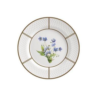 Imagem de Conjunto Com 6 Pratos Sobremesa Innocence Filete Ouro 21Cm