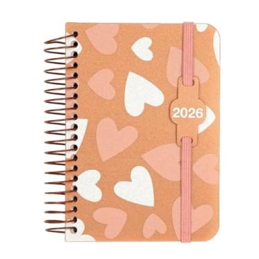 Imagem de Confetti - Agenda Média Ouro Corações