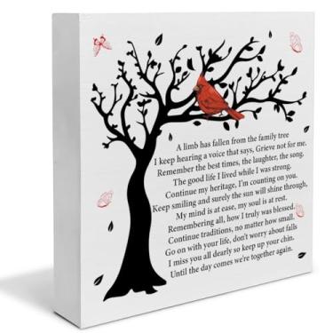 Imagem de A Limb Has Fallen From the Family Tree Wood Box Sign Decor Sympathy Memorial Condolences Gifts for Loss of Loved Farmhouse Lereavement Grief Gift Block Sign Home Desk Shelf Table Decoration