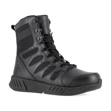 Imagem de Reebok Bota masculina Rb4379 Floatride Energy 20.3 cm Tactical Soft Toe com zíper lateral, preto, trabalho e segurança, Preto, 41