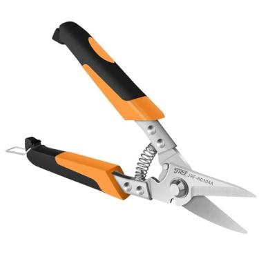 Imagem de Tesouras de poda de jardim, lâminas de aço inoxidável, tesouras de jardim para cortar flores, aparar plantas, bonsai e colher de frutas