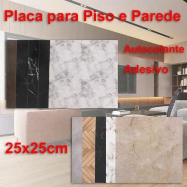 Imagem de Kit 10 Pisos Vinílicos Autocolante Porcelanato lavável Diversos Modelo