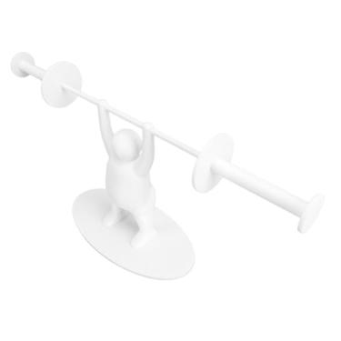 Imagem de FTVOGUE Suporte de Higiênico, Design de Levantador de Peso Com Tema Fitness Impresso Em 3D Com Capacidade de 2 Rolos para Banheiro e Academia Em Casa