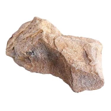 Imagem de Fenteer Pedra artificial para paisagem, pedra simulada, lago, gramado, jardim, arenito decorativo, falsa para parque, quintal, paisagismo para shows, Amarelo