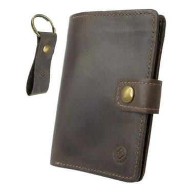 Imagem de Carteira Masculina De Couro Porta Cartão Cédulas Cnh Na Caixa ref.030A