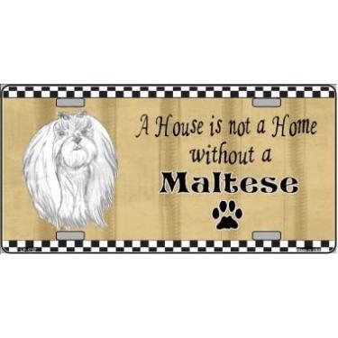 Imagem de Desenho a lápis metal maltês novidade placa de licença etiqueta LP-1727