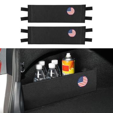 Imagem de HENGYUESHANG 2 peças de placa divisória lateral organizadora traseira compatível com Toyota Camry XV70 2018 2019 2020 2021 2022 2023 2024 / Avalon XX50 2019 2020 2021 2022 acessórios