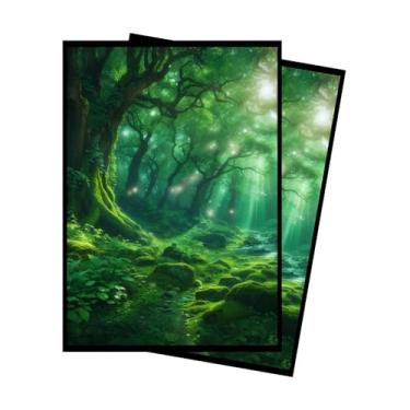 Imagem de Paramint Green Mana MTG Card Sleeves (Textured) - 104 Count Standard Size TCG Sleeves - Compatible with Magic The Gathering - Double Sleeving - Original Art Design, Premium Protection