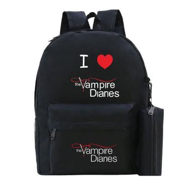 Imagem de Mochila escolar Vampires Diaries K para crianças - 32x12x43cm