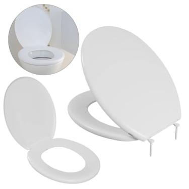 Imagem de Assento Vaso Sanitário Tampa Oval Almofadado Slim | Astra - Branco