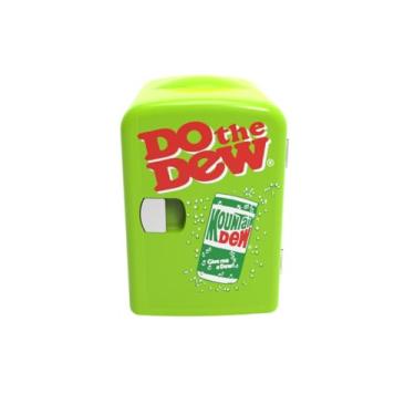 Imagem de CURTIS MIS151MD Mountain Dew Retro, mini frigorífico portátil compacto pessoal portátil, refrigerador de 4 litros de capacidade, seis latas de 12 onças, 100% última intervenção de freon e respeitoso