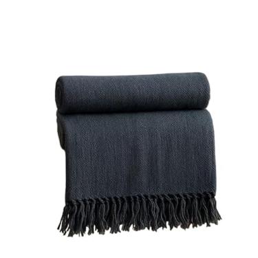 Imagem de Manta Para Sofá Gigante Luxo 2,40X1,80m l Premium De Algodão Capa Decorativa Protetora - Revestimento Protetor para Sofá, Cama, Puff(M.pop 2,10m x 1,40m cinza escu)