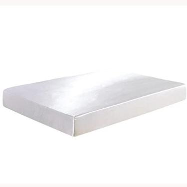 Imagem de Confecções Elba, Lençol Avulso Com Elástico Solteiro Cetim Seda Alto Brilho Cor:Branco