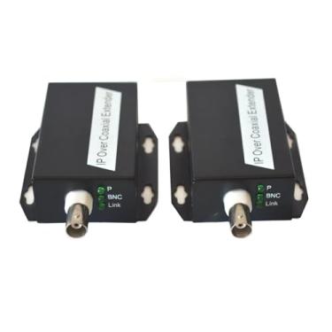 Imagem de 2 peças IP sobre extensor coaxial rede IP Rj45 extensor sobre cabo coaxial BNC até 500 m