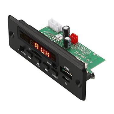 Imagem de 87,5 ~ 108 MHz Placa decodificador receptor de áudio Bluetooth para carro com amplificador de potência 2 * alto-falante 3W módulo leitor de MP3 sem perdas