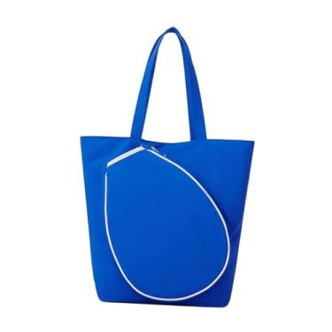 Imagem de Generic Bolsa de tênis impermeável para guardar raquetes em competições ao ar livre, Azul