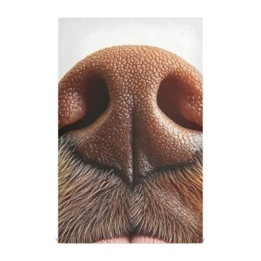 Imagem de Joisal Conjunto de panos de prato engraçados de cachorro para decoração de cozinha, toalha de mão de chá, panos fofos, panos de banho finos de secagem rápida, 45 x 71 cm, 1 pacote