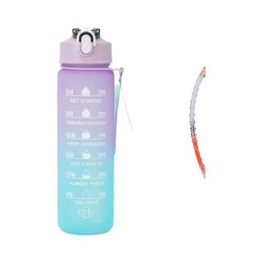 Imagem de Garrafa De Água Motivacional À Prova De Vazamentos 300ml 750ml 2L Para