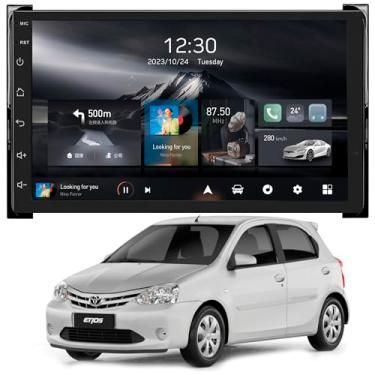 Imagem de Multimídia Adak 7P Etios todos os anos Hilux Dw4 Srv Std até 2011 2+64GB Quadcore Carplay Android Auto Gps