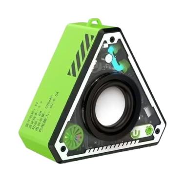 Imagem de Castrap Alto-falantes Portáteis- 2025 Novo Alto-falante LED Colorido Transparente Bluetooth 5.3, Alto-falante Estéreo De Som Surround De 360 ° Para Festa Em Casa Presente Ao Ar Livre (Green)