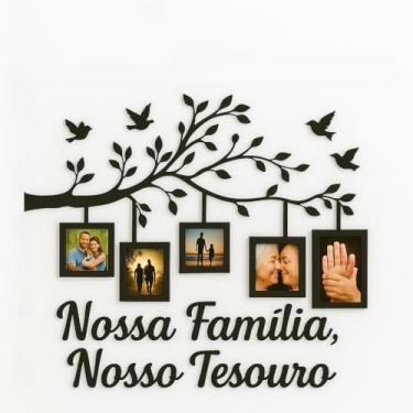 Imagem de Porta Retrato Árvore da Vida em MDF – Nossa Família Nosso Tesouro – Decoração Parede 10x15 Esteticamente Agradável E Prático Com Acabamento Requintado E Distinto