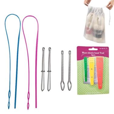 Imagem de Passador de Elástico | Passador De Laço Para Cordões | Virador de Laços Ferramenta de Costura - para Confecção de Capuzes, Bordado, Iniciantes, Alfaiates, Uso Doméstico, Passatempo e Faculdade