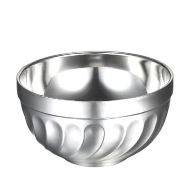 Imagem de Bacia de Aço Inoxidável - Isolação Parede Queimadura Sopa Quebra Tigelas Cereais