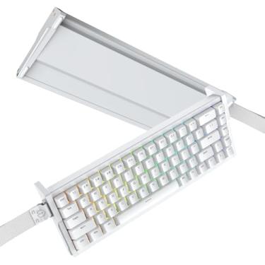 Imagem de IROK MG68 Teclado com interruptor magnético de corpo de liga de alumínio com gatilho rápido, 65% TKL Hot Swapped alta taxa de atualização RGB programável, teclado de jogos com fio de baixa latência