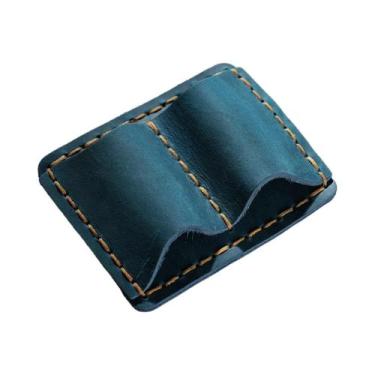 Imagem de Suporte Para Caneta De Couro Retro, Porta-Lápis De Couro Com Clipe De 